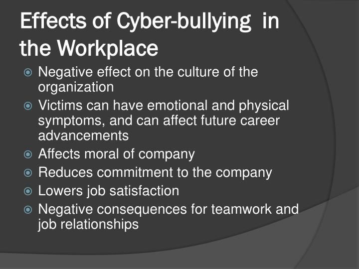 the negative effects of cyberbullying