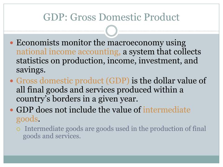 calculating national income and gross domestic product gdp The gross domestic product (gdp) is used in measuring our economic growth gdp = consumption + private investment + government spending + exports since 1979, the bottom 20 percent of earners saw their income. calculating national income and gross domestic product gdp The gross domestic product (gdp) is used in measuring our economic growth gdp = consumption + private investment + government spending + exports since 1979, the bottom 20 percent of earners saw their income.