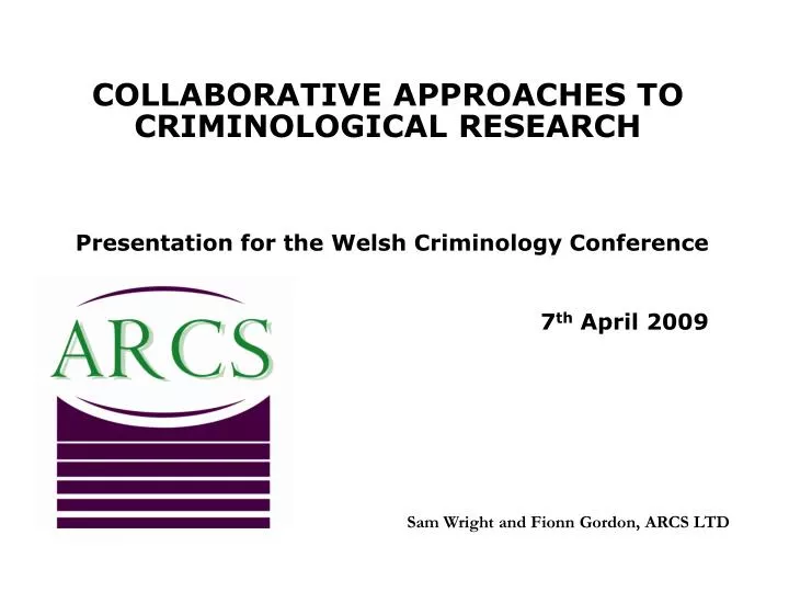 criminological research criminological research