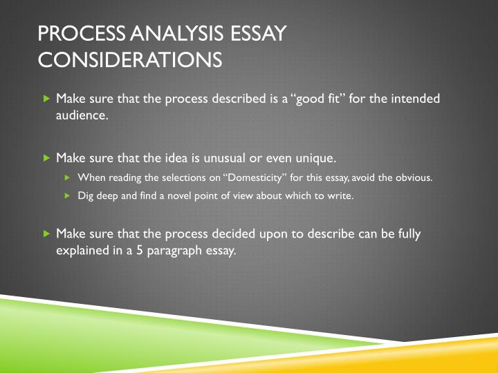 process analysis essay questions To that end, this resource will help you prepare and write essays for exams written answer to an essay question process (sometimes called process analysis. process analysis essay questions To that end, this resource will help you prepare and write essays for exams written answer to an essay question process (sometimes called process analysis.