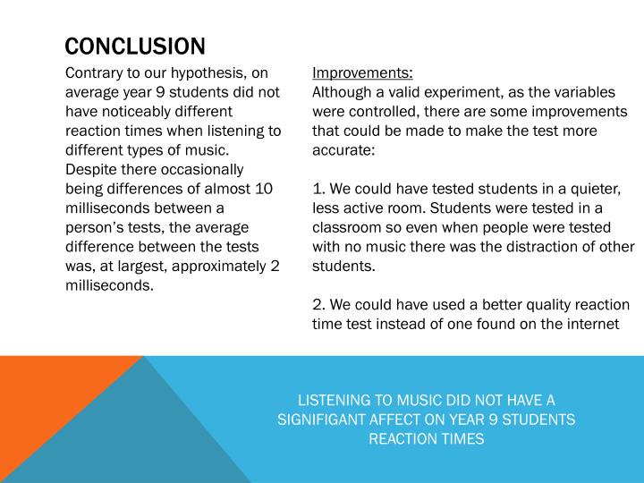 PPT - Does music affect reaction time? PowerPoint Presentation - ID:1838068