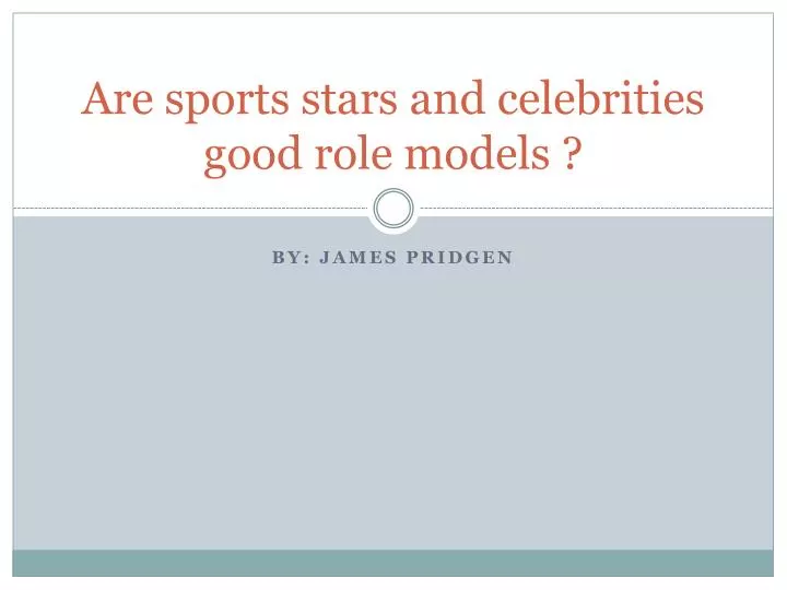 celebrities good role models