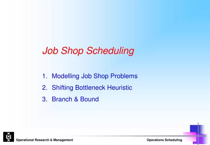 flow shop scheduling thesis flow shop scheduling thesis
