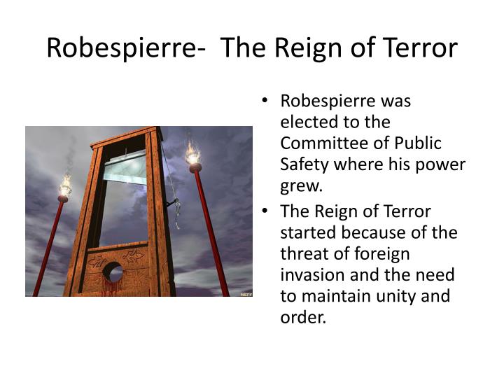 robespierre reign of terror essay robespierre reign of terror essay