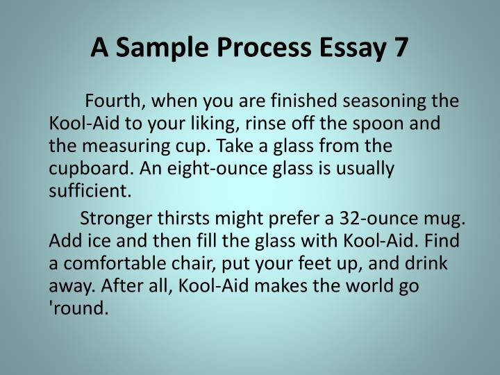 Sample Process Essay
