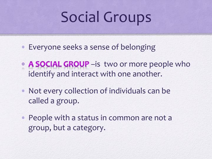 Social Group Sociology 36