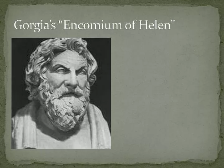 Encomium of helen