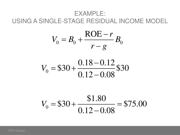 residual income formula residual income formula