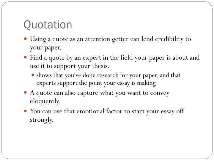 attention grabber essay