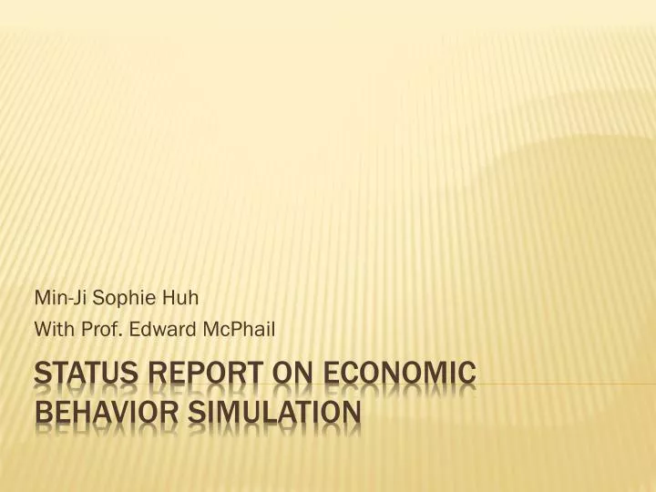status report economics status report economics