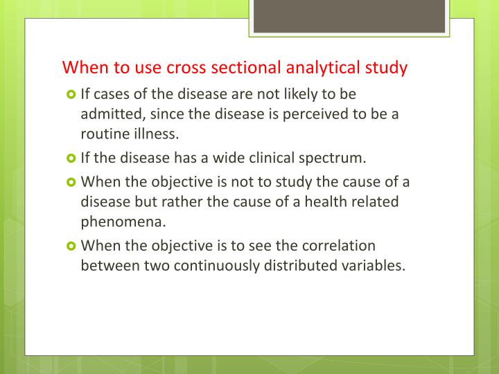 PPT CROSS SECTIONAL STUDY PowerPoint Presentation ID1882043