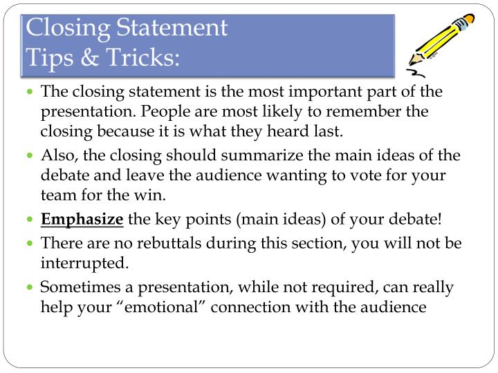 How To Write A Debate Closing Statement The Borgen Project