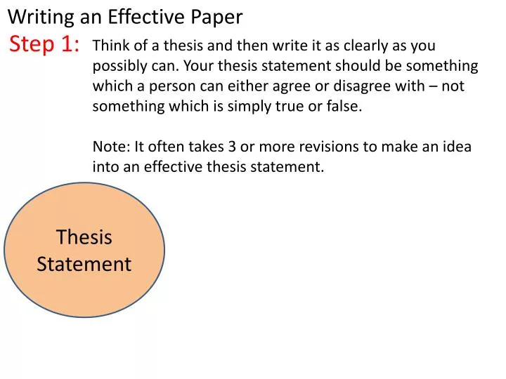 What Is A Thesis Statement In A Speech