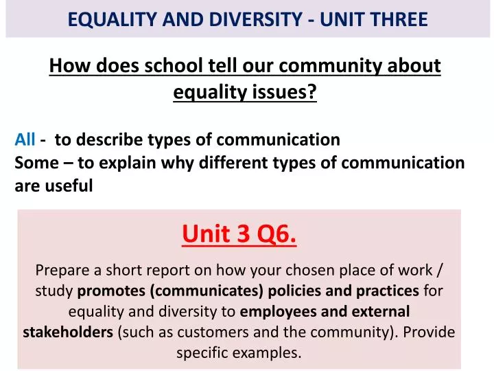 equality and diversity 5 essay equality and diversity 5 essay