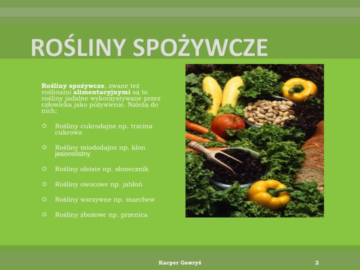 PPT - Wykorzystanie Roślin Przez Człowieka PowerPoint Presentation - ID ...