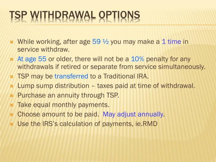 Tsp stock options