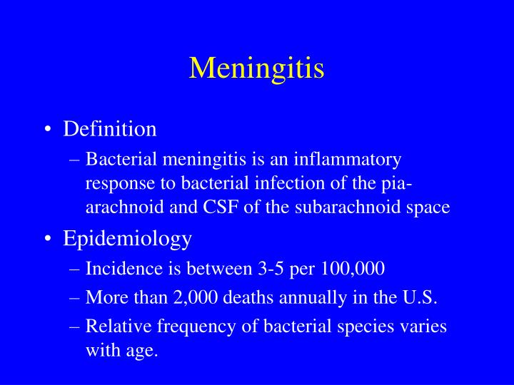 Ppt Meningitis Powerpoint Presentation Id1895889 2101