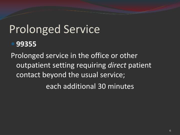 PPT Prolonged Service PowerPoint Presentation ID1901966