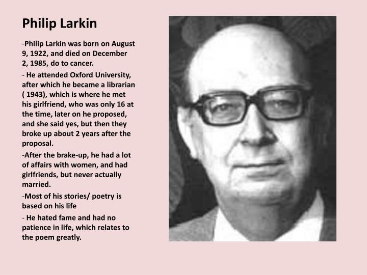 Philip Larkin Essay
