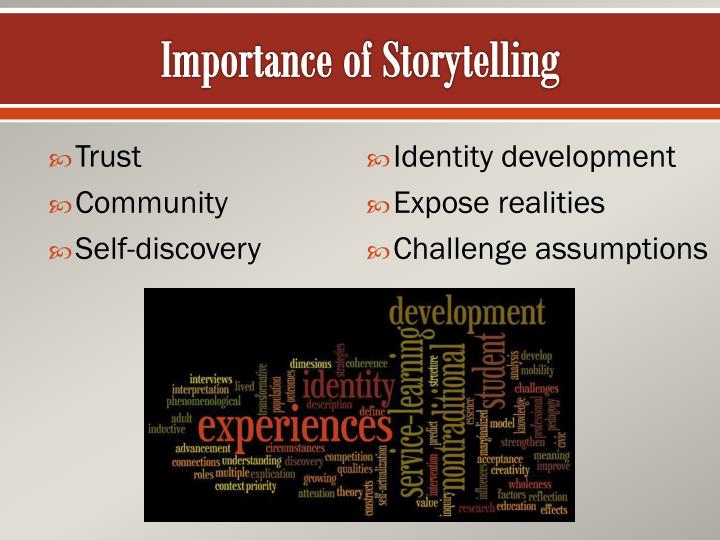 what is the importance of storytelling english