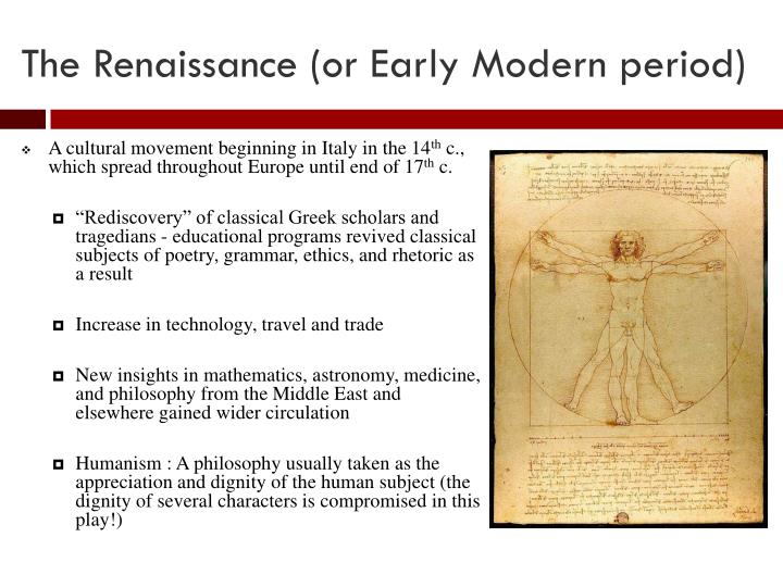 The Renaissance Or Modern Era