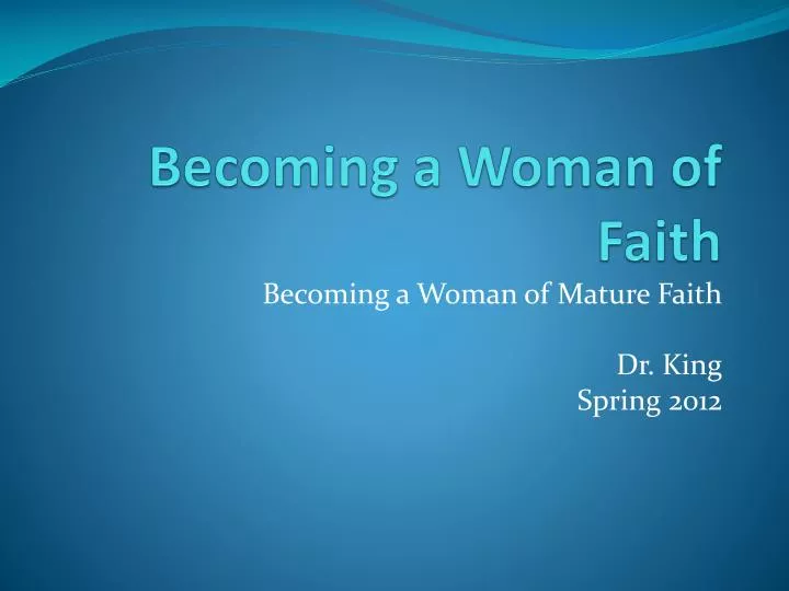 Powerpoint on becoming a mature doctor