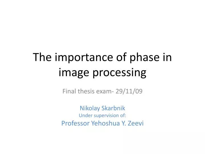 image processing thesis image processing thesis