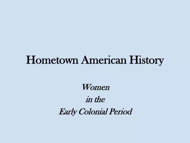 american history powerpoints