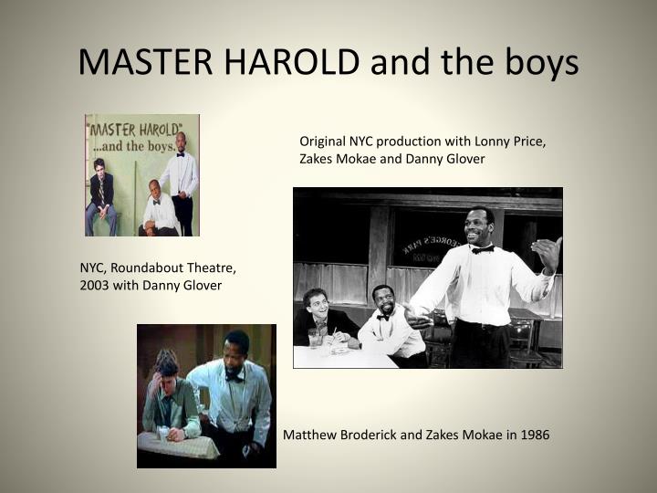 Master harold and the boys thesis