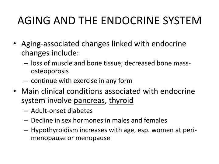 changes associated with aging changes associated with aging