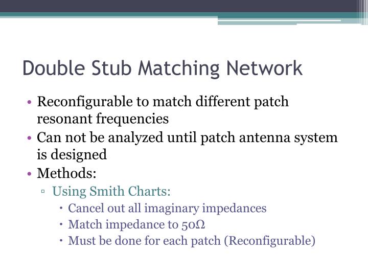 double stub matching Match stub part3 thesmithchartanditsapplications matchingoveraband 111 in. double stub matching Match stub part3 thesmithchartanditsapplications matchingoveraband 111 in.