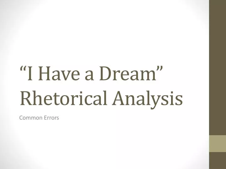 rhetorical essay on i have a dream speech rhetorical essay on i have a dream speech
