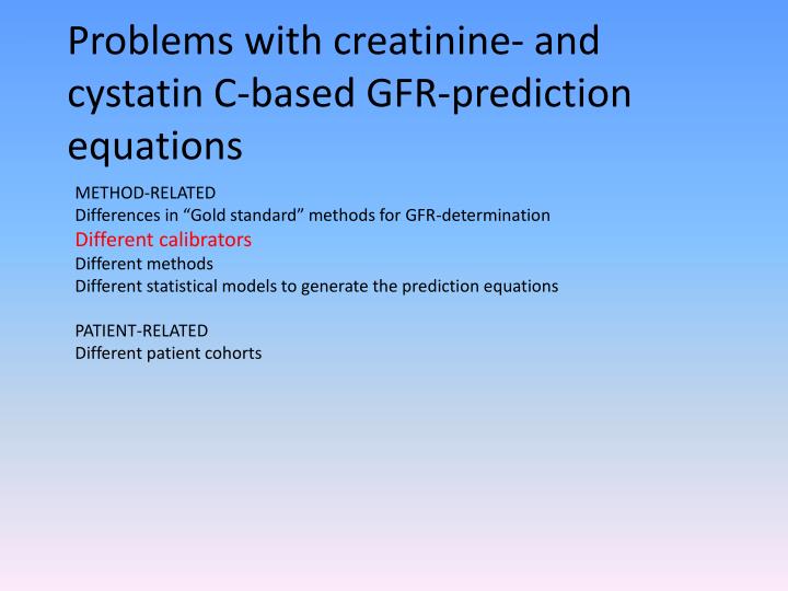 PPT - Creatinine, Cystatin C And Urine Albumin – Analytical Update ...