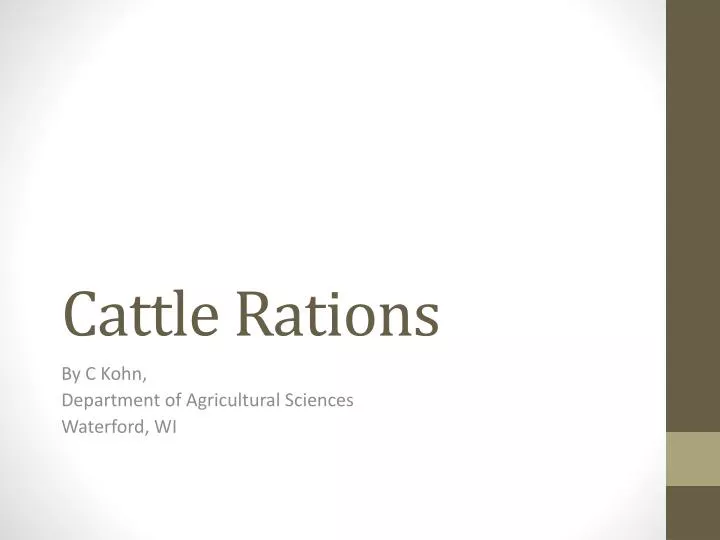 Beef Cattle Ration Formulation Software Piracy