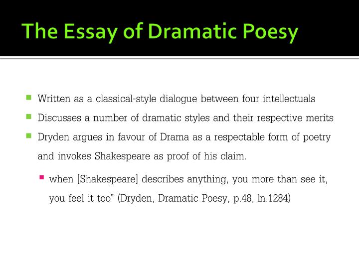 Definition Essay Paper Dryden Essay On Dramatic Poesy Pdf Essay On Dramatic Poesy Health Essay Example also Apa Format Sample Essay Paper Finance Function Priorities Sopra Steria Essay On Dramatic Sample High School Essay