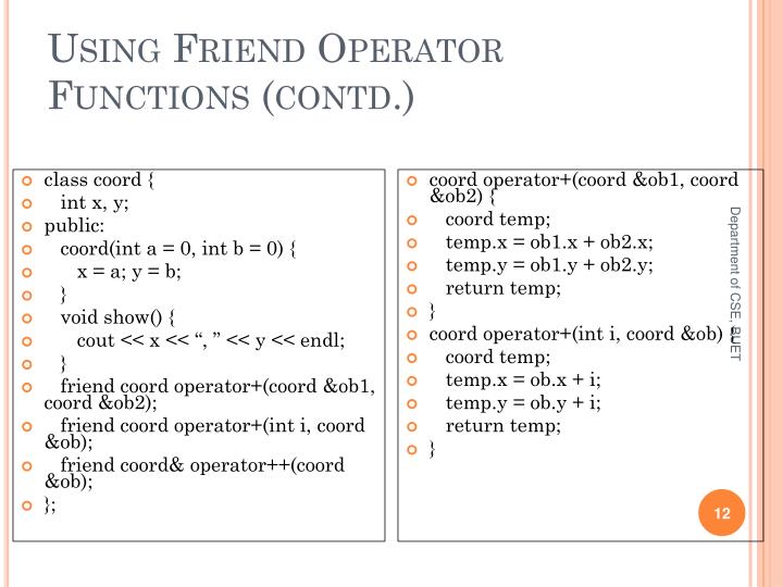 functions of friends Member functions of the class that originally declared these members friends of the class that originally declared these members classes derived with public or protected access from the. functions of friends Member functions of the class that originally declared these members friends of the class that originally declared these members classes derived with public or protected access from the.