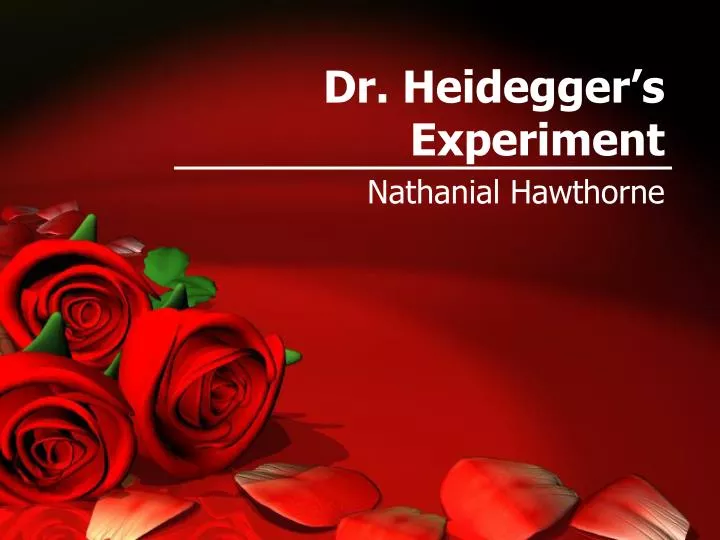 dr heidegger s experiment dcq dr heidegger s experiment dcq