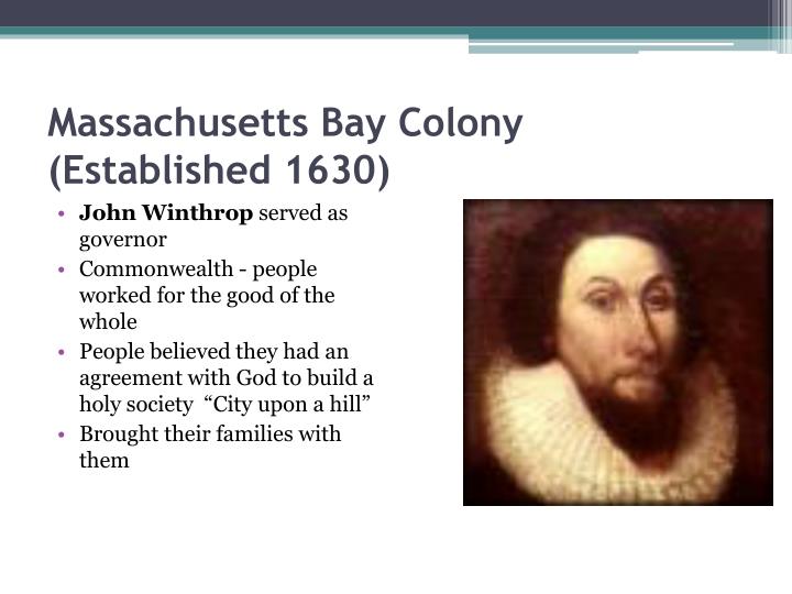 the massachusetts bay colony essay Free research that covers compare and contrast the massachusetts bay colony (1629-1692), james town (1606-1624), plymouth (1620- to 1657), and pennsylvania (1681 to 1700) massachusetts b. the massachusetts bay colony essay Free research that covers compare and contrast the massachusetts bay colony (1629-1692), james town (1606-1624), plymouth (1620- to 1657), and pennsylvania (1681 to 1700) massachusetts b.