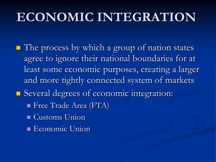 regional economic integration blocs