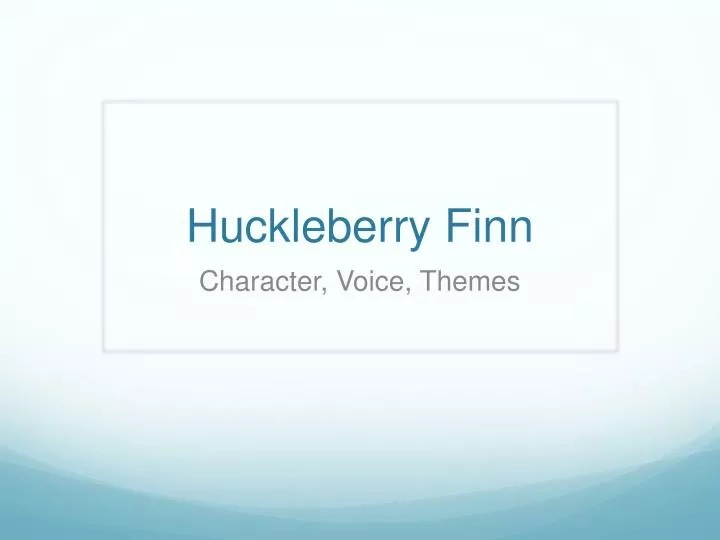 huck finn dialect essay huck finn dialect essay