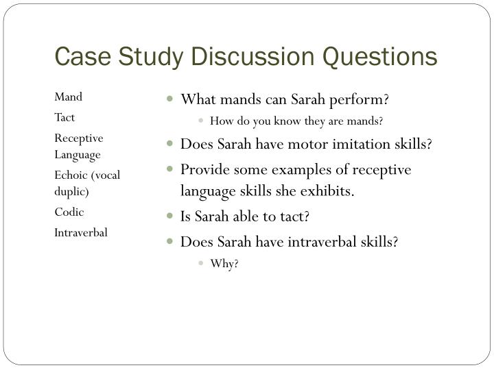 case study discussion questions case study discussion questions