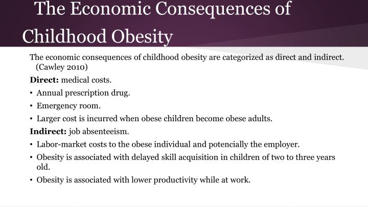 obesity and its impact on economic obesity and its impact on economic
