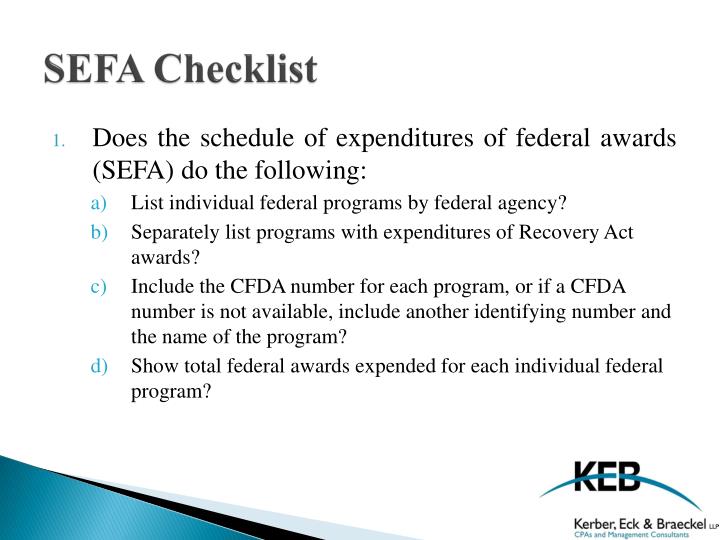 PPT Preparing the SEFA PowerPoint Presentation ID1993478