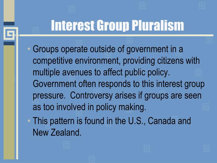 Interest Group Pluralism 13