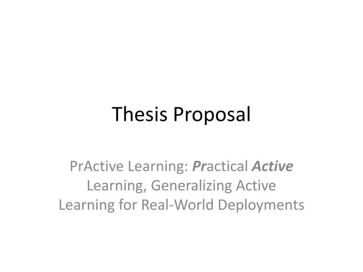 i.t thesis proposal i.t thesis proposal