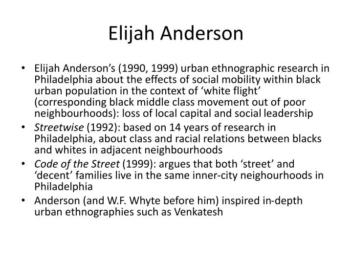 code of the street by elijah anderson Code of the street: decency, violence, and the moral life of the inner city by anderson, elijah and a great selection of similar used, new. code of the street by elijah anderson Code of the street: decency, violence, and the moral life of the inner city by anderson, elijah and a great selection of similar used, new.