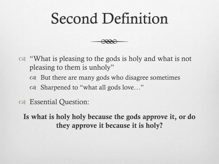 second that notion definition