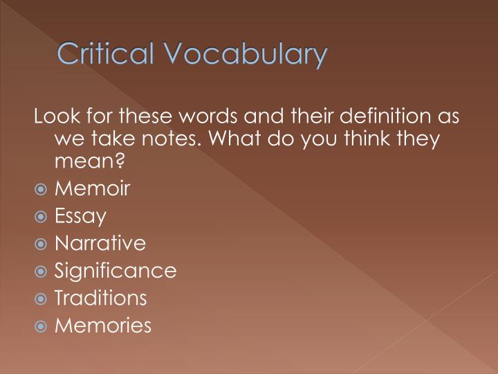 Personal expressive essay