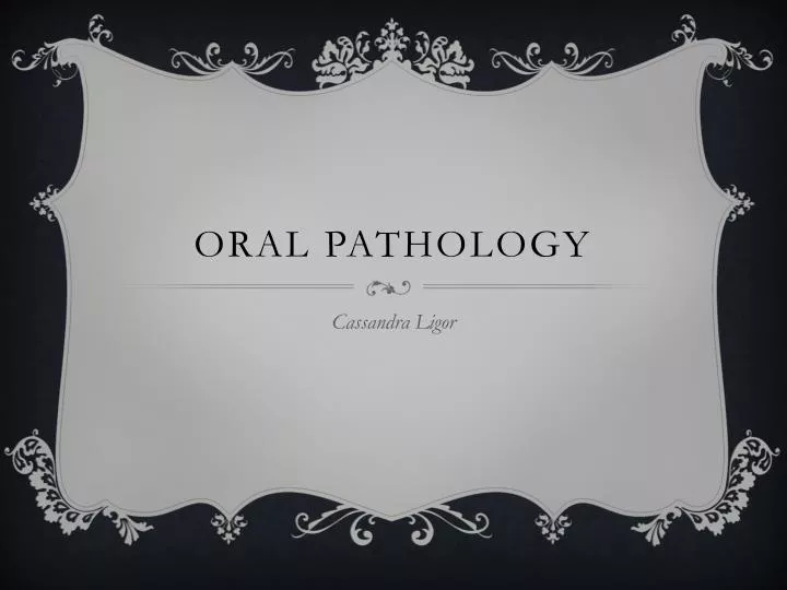 PPT Oral Pathology PowerPoint Presentation ID 2034835