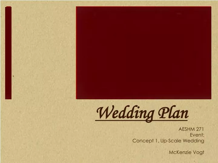 wedding planner ppt